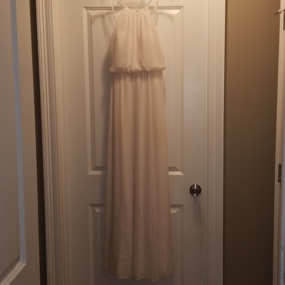 Soieblu White highneck maxi dress size M - Picture 5 of 5